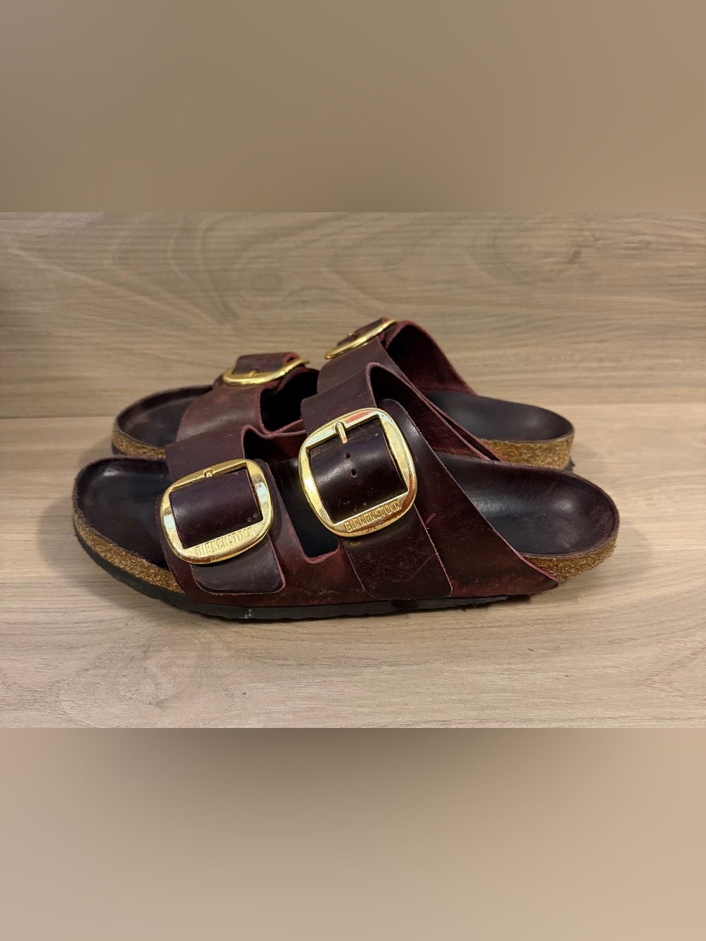 Birkenstock Arizona Big Buckle Size 41 zinfandel leather burgundy